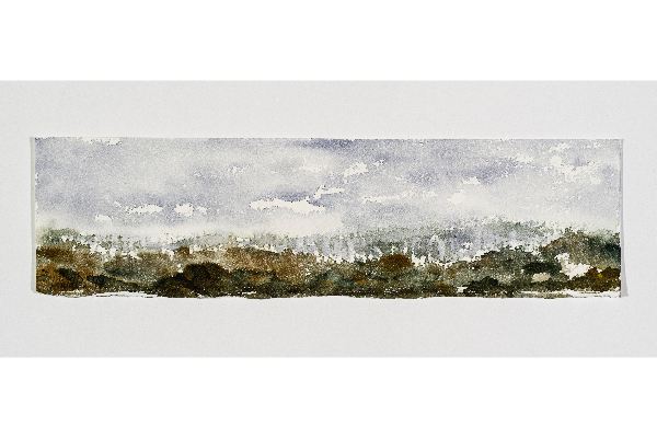 Making Space XXIV, aquarelle sur papier Fabriano 200lb, 11x3p.